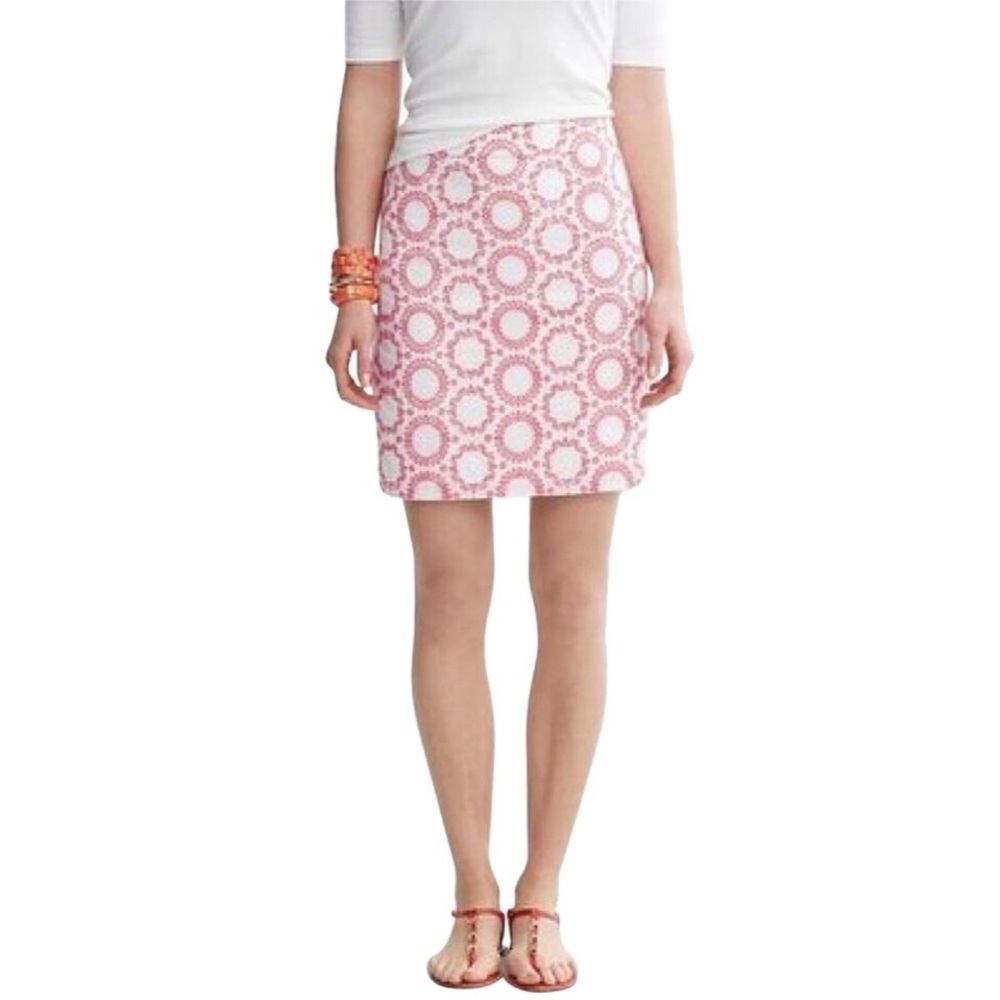 Banana Republic Milly Collection Pink Eyelet Skirt